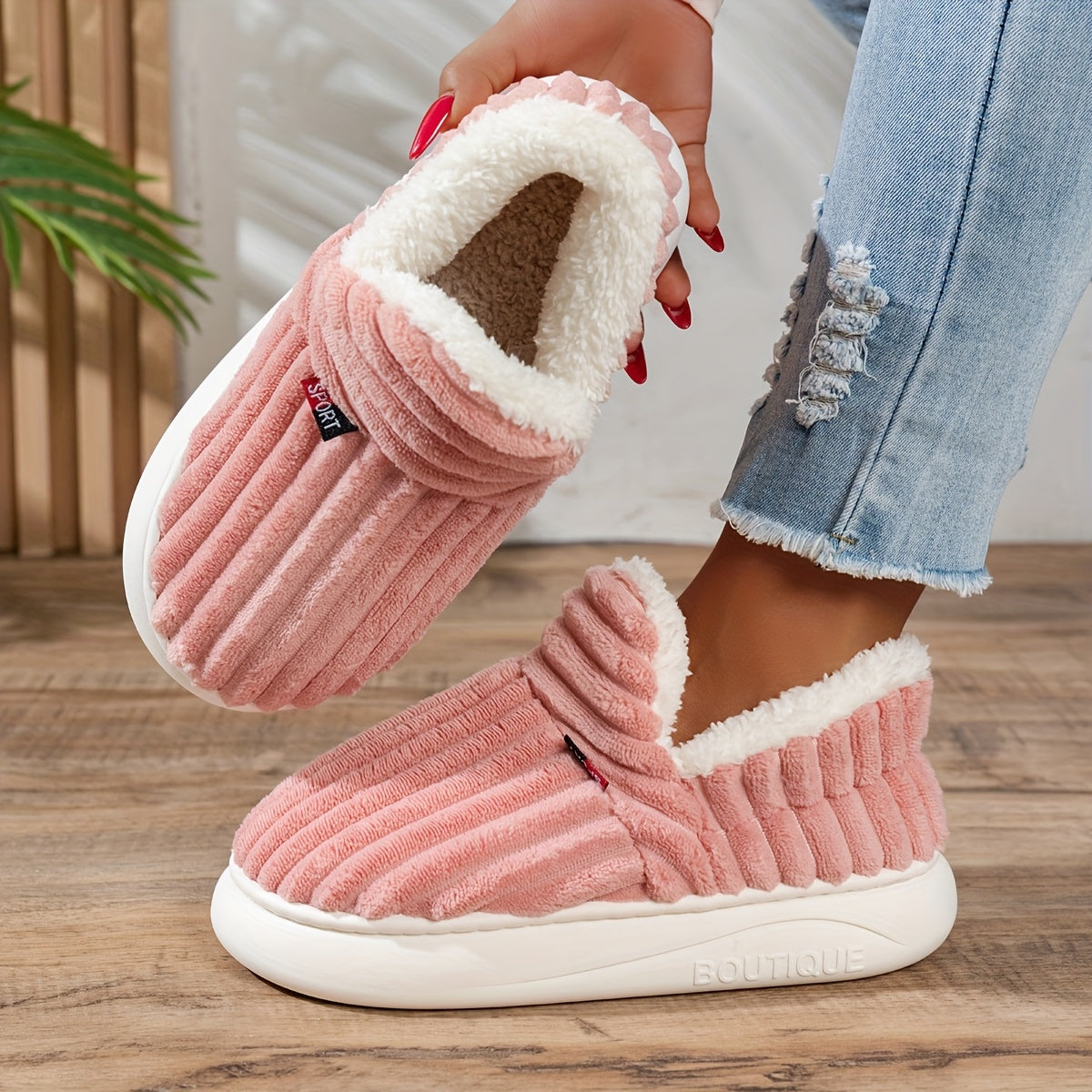 Marina™ – Zapatillas de casa de peluche