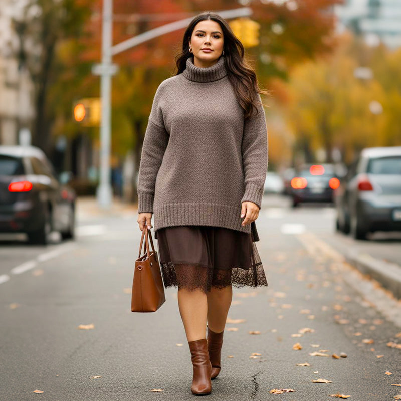 Sofía™ – Mini vestido con jersey térmico