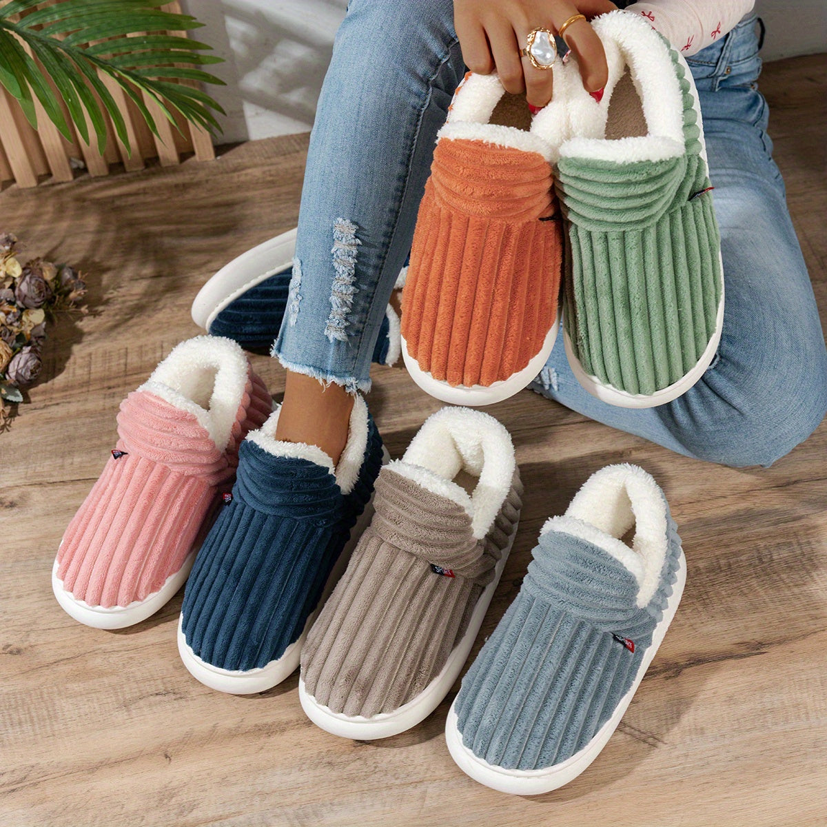 Marina™ – Zapatillas de casa de peluche