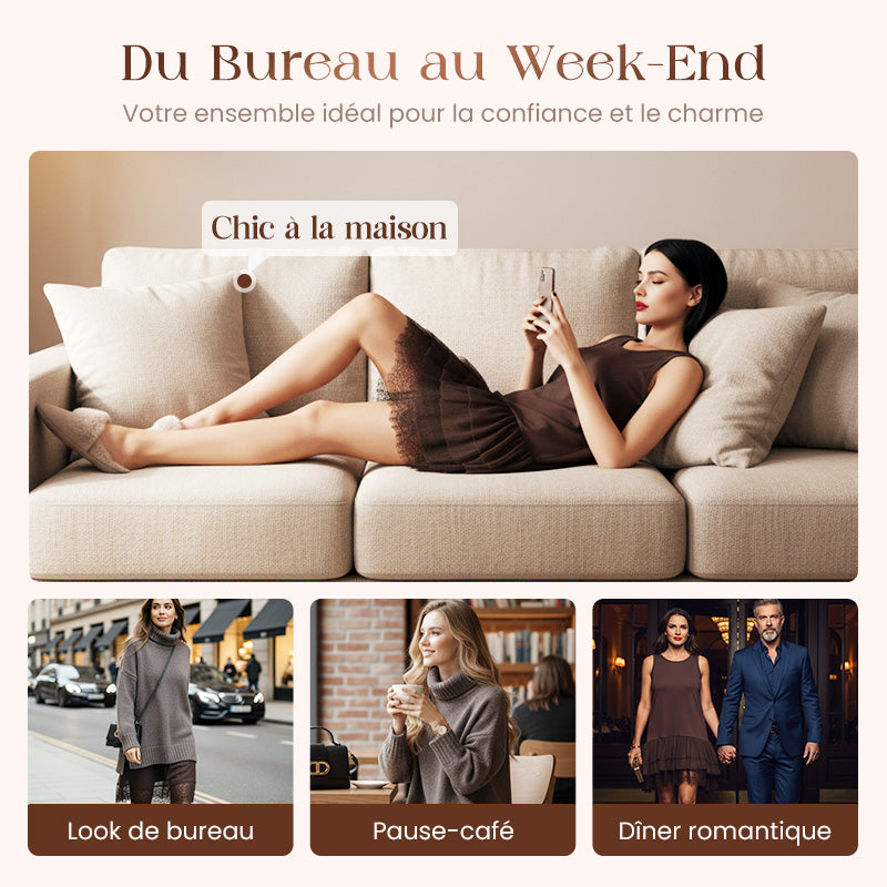 Sofía™ – Mini vestido con jersey térmico