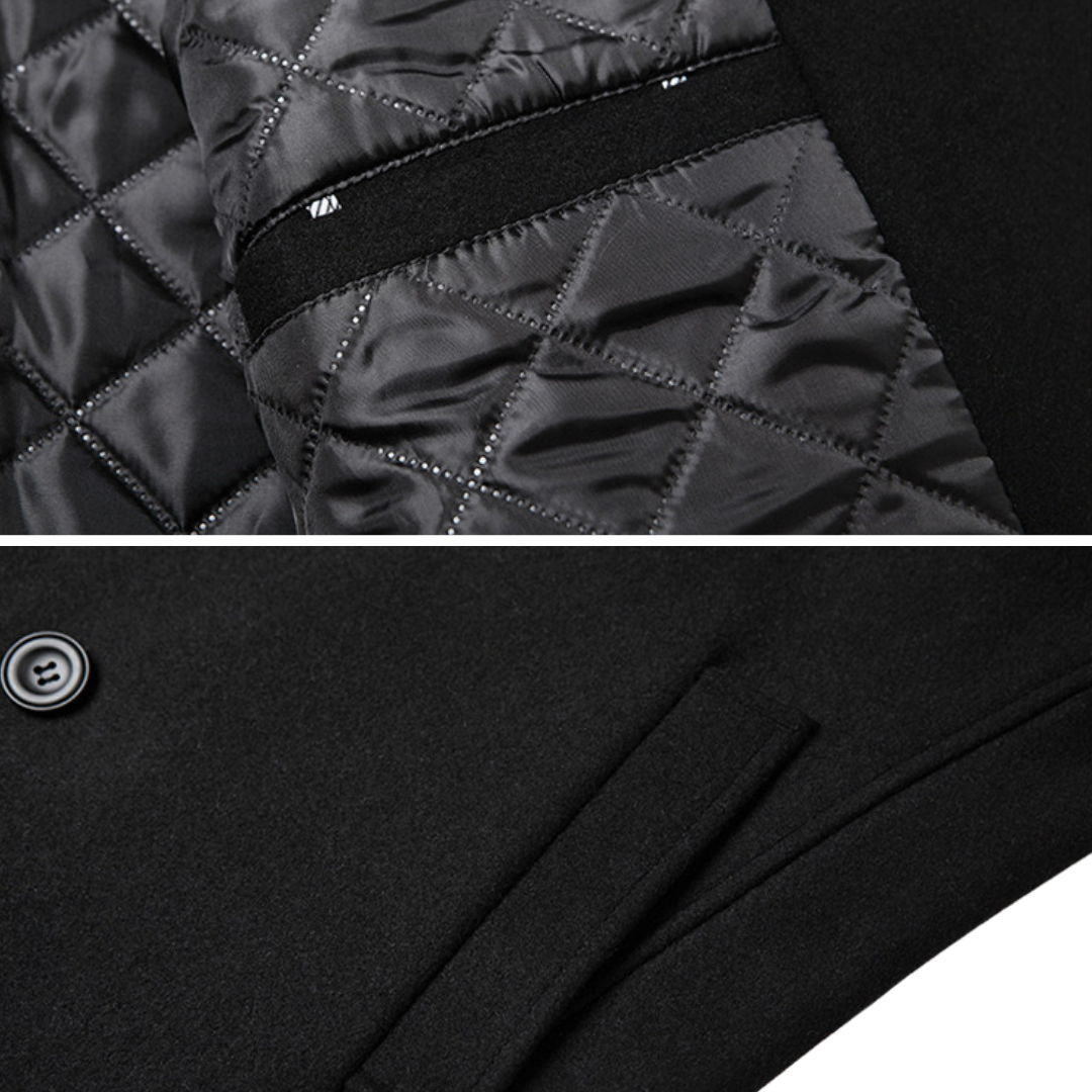 Marcelo™ - Abrigo Cruzado Elegante de Lana Premium