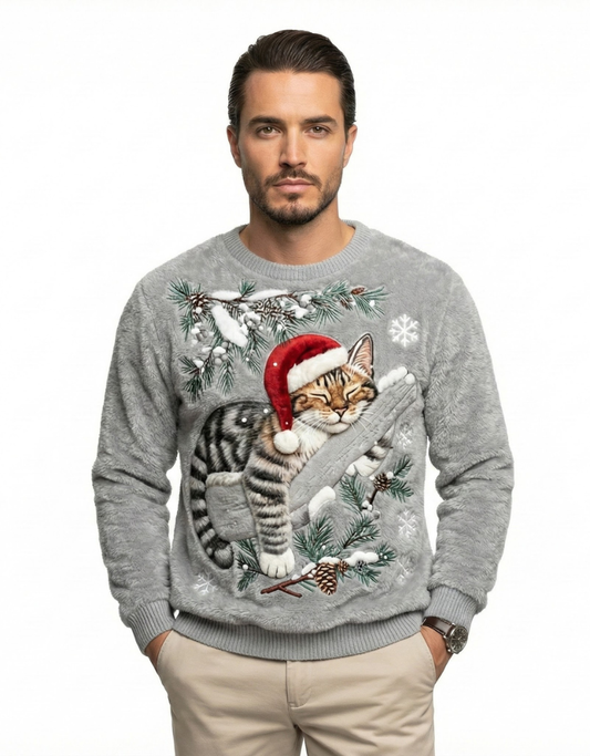Noel™ - Jersey Navideño de Gato 3D