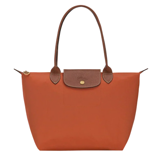 Longchamp - Bolso grande Le Pliage, Ladrillo
