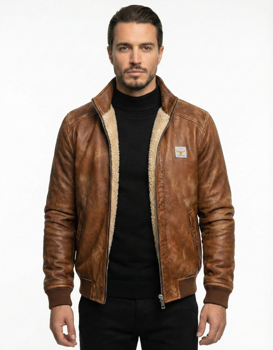 Ricardo™ – Chaqueta térmica efecto piel elegante para hombre