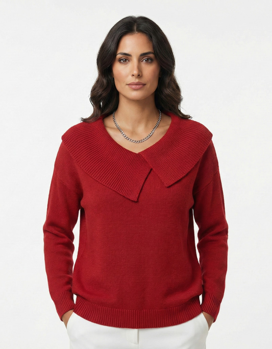 Sofía™ – Jersey cálido de cuello suave y elegante para mujer