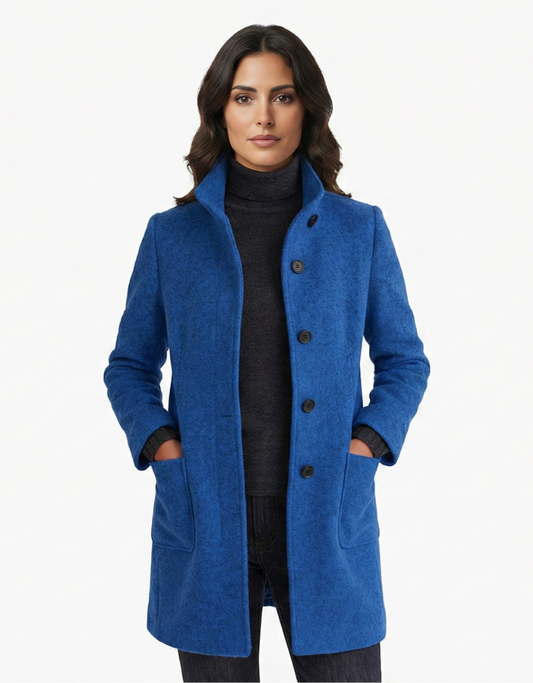 Valeria™ – Abrigo elegante de cuello alto para mujer