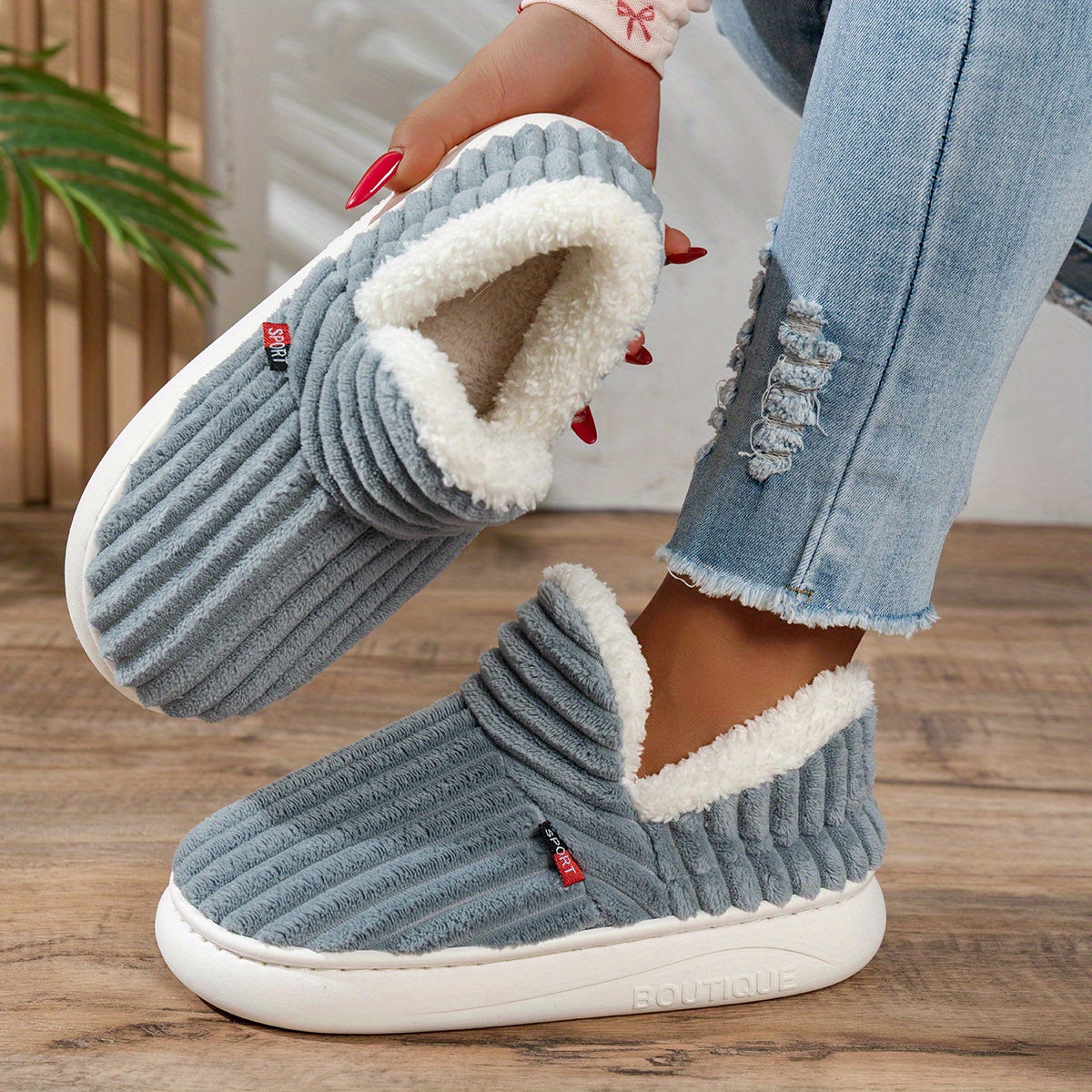 Marina™ – Zapatillas de casa de peluche