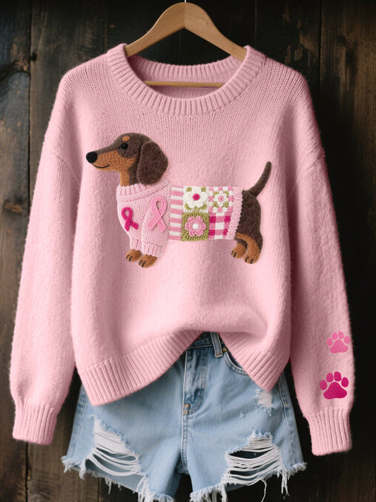 Naomi™ – Jersey de punto con diseño de perrito
