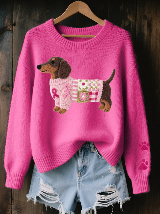 Naomi™ – Jersey de punto con diseño de perrito